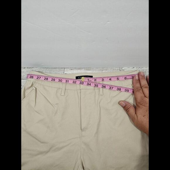 Chadwicks Capris pants Womens Size 10P Khaki Preppy Flat Front Zip 100% Cotton - Picture 10 of 12